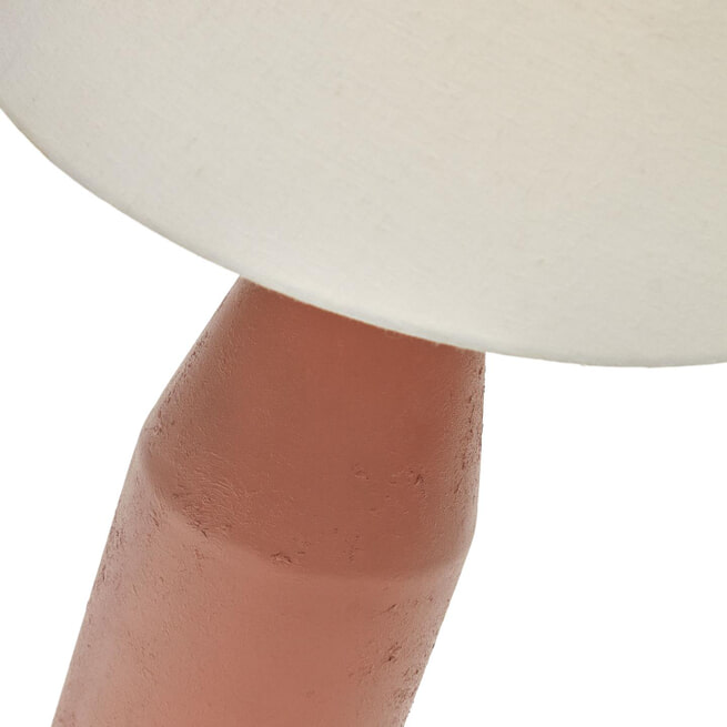 Kave Home Tafellamp 'Boada' Terracotta look, 56cm hoog
