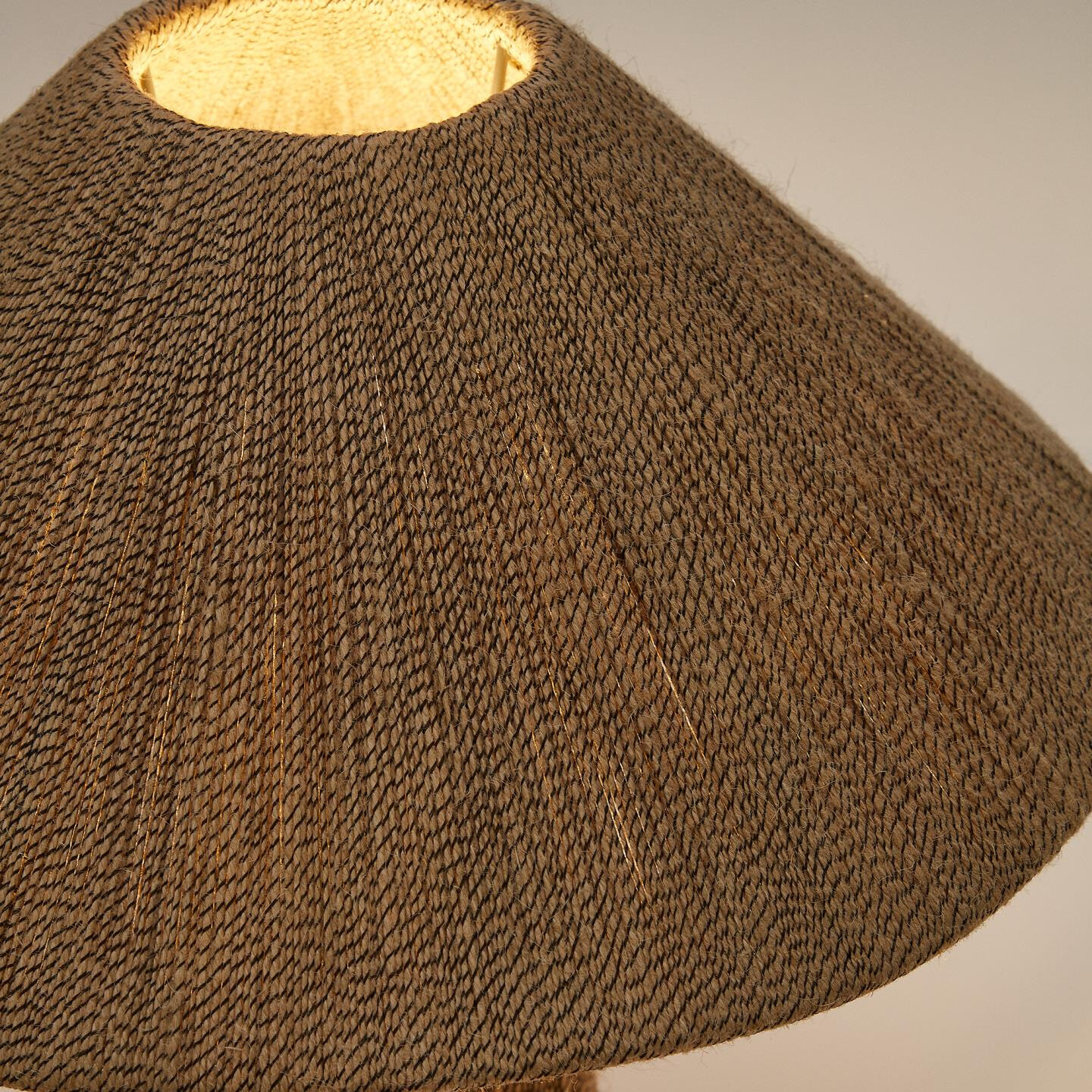 Kave Home Tafellamp 'Renee' Jute, 46cm