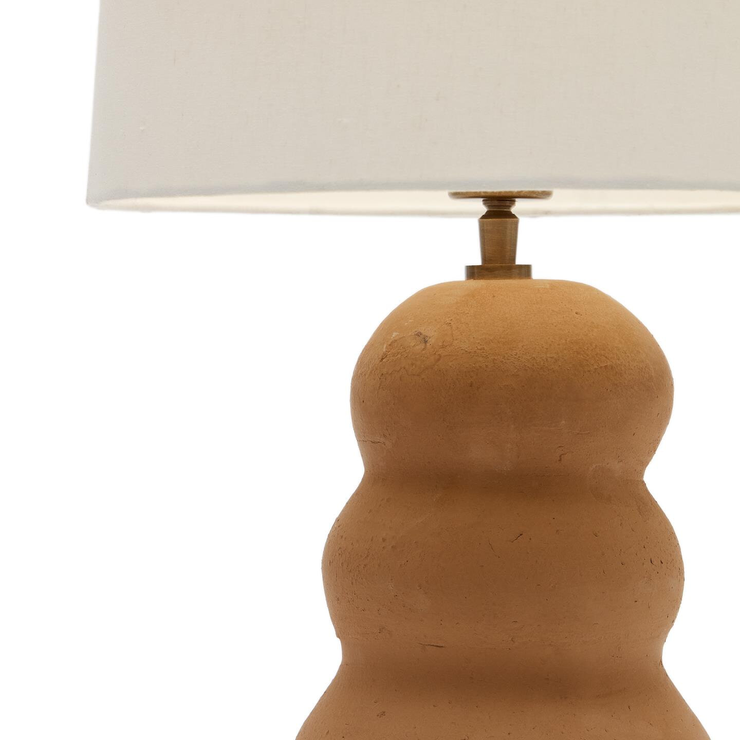 Kave Home Tafellamp 'Madsen' Terracotta, 55cm hoog