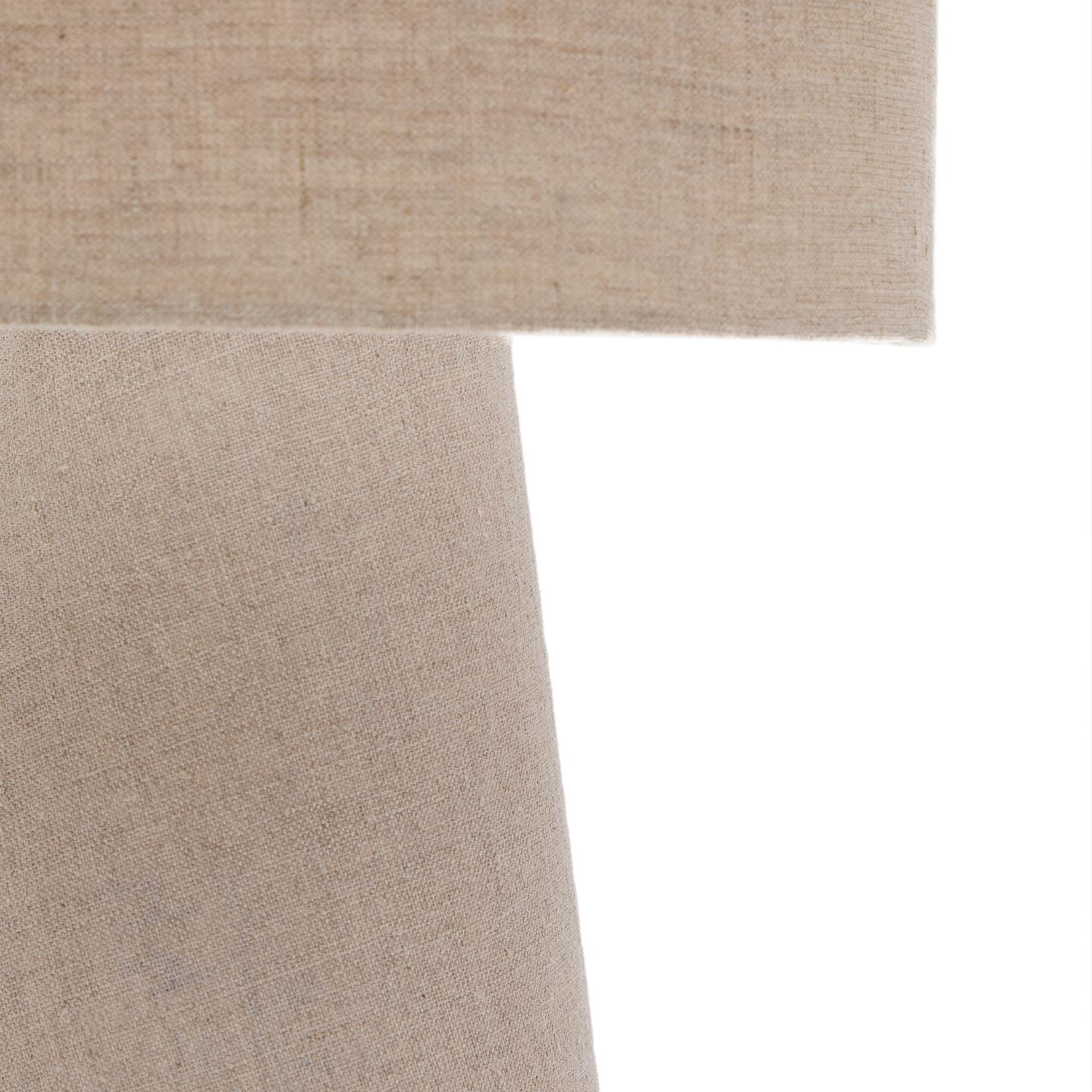 Kave Home Tafellamp 'Algaida' Stof, 35cm hoog