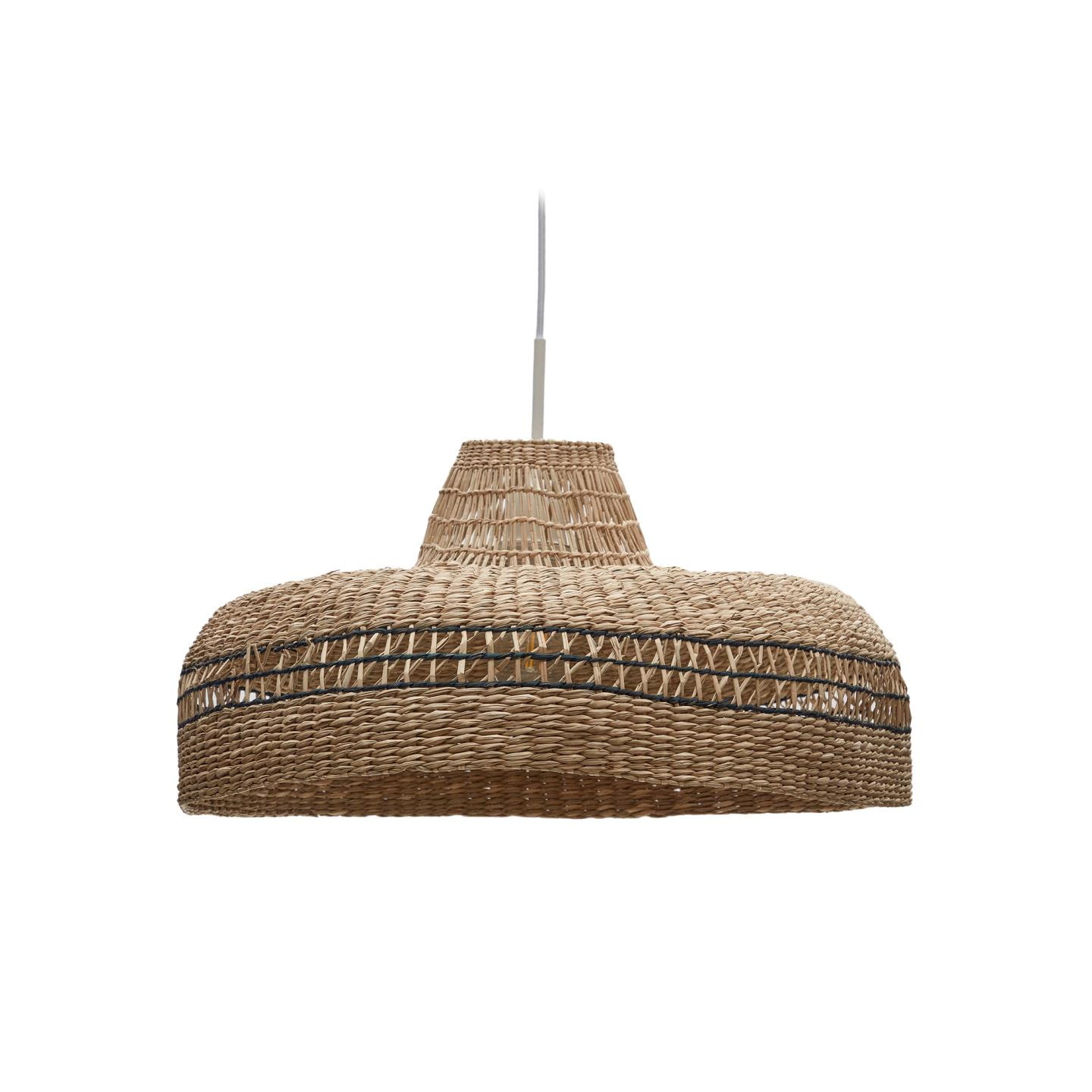 Kave Home Lampenkap 'Rupia' Zeegras, Ø55cm