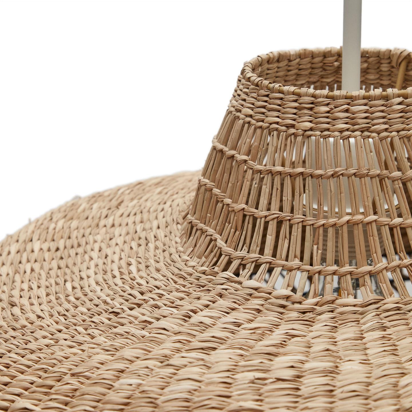 Kave Home Lampenkap 'Rupia' Zeegras, Ø55cm