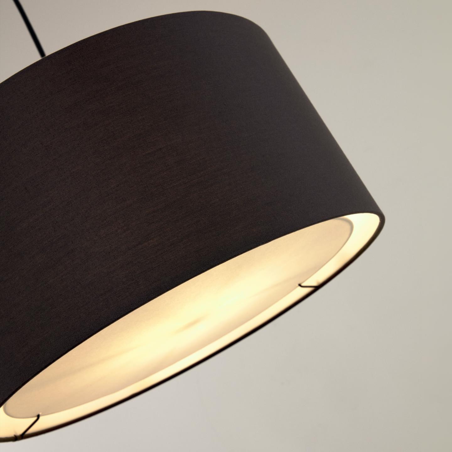 Kave Home Lampenkap 'Santana' Ø50cm, kleur Zwart