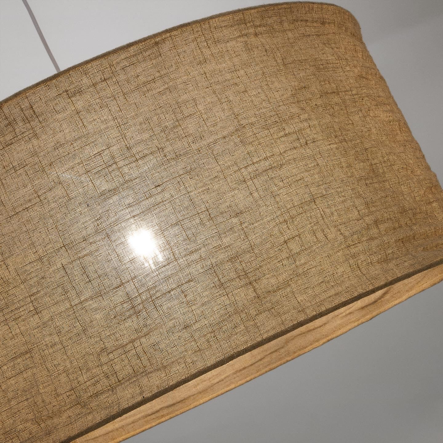 Kave Home Lampenkap 'Mariela' 80cm, Linnen, kleur Beige