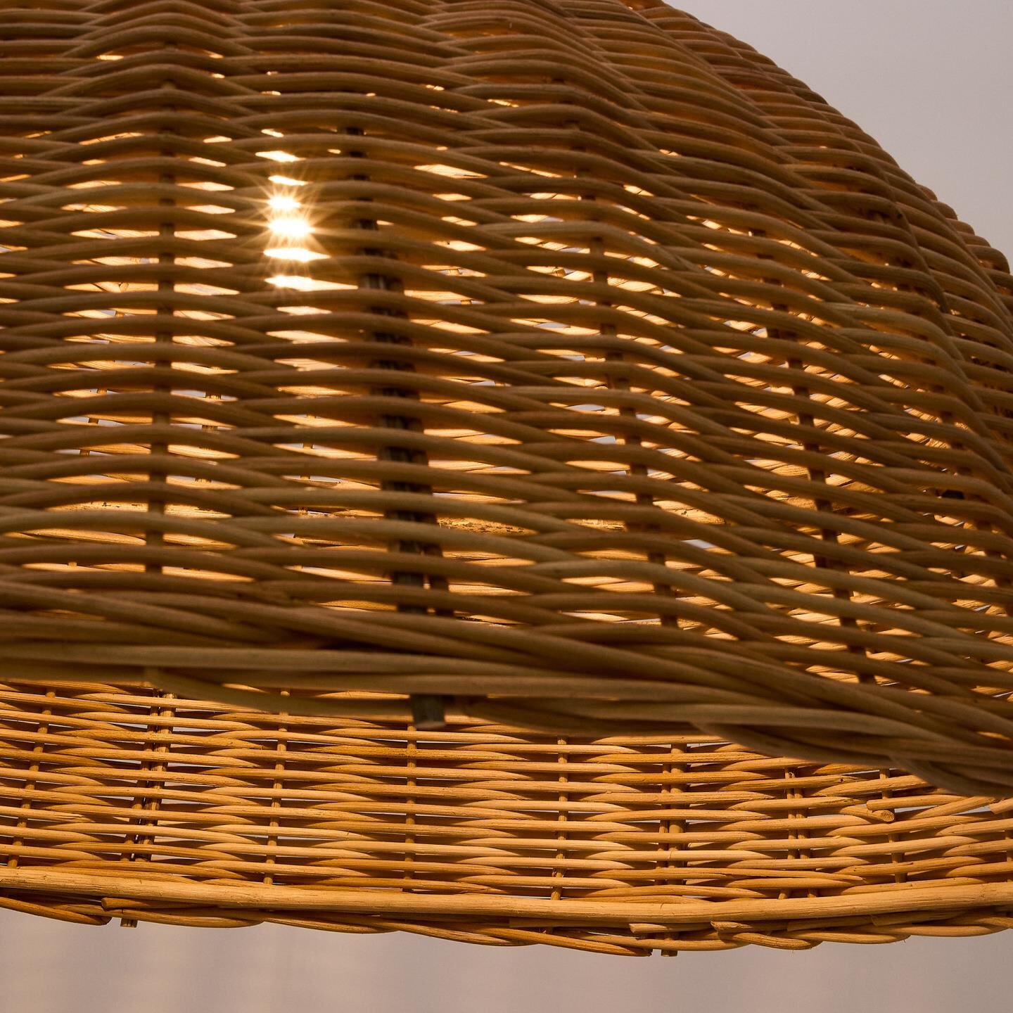 Kave Home Lampenkap 'Jornets' Rotan, 80cm