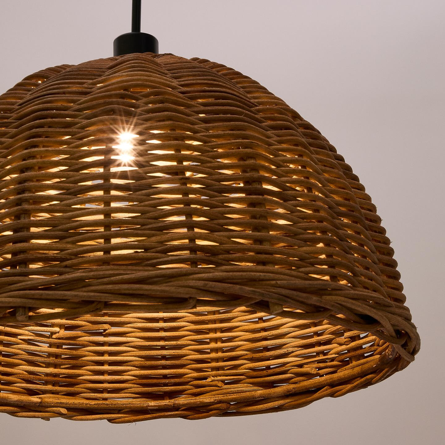 Kave Home Lampenkap 'Jornets' Rotan, Ø50cm