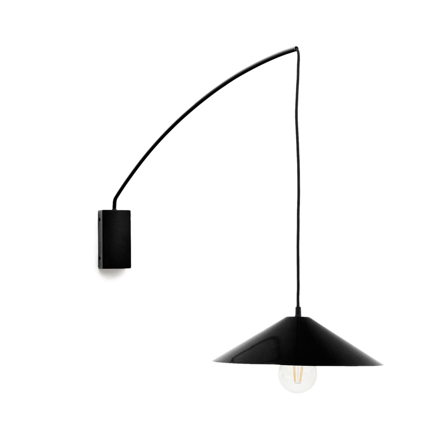 Kave Home Wandlamp 'Kally' kleur Zwart