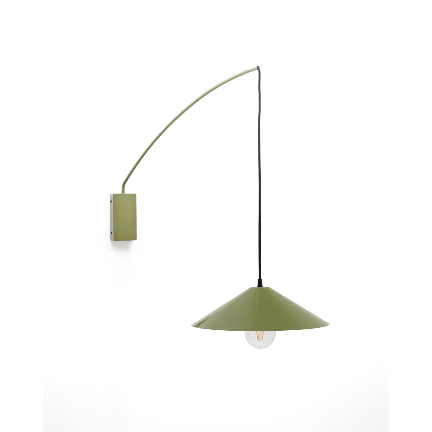 Kave Home Wandlamp 'Kally' Draaibaar, kleur Groen