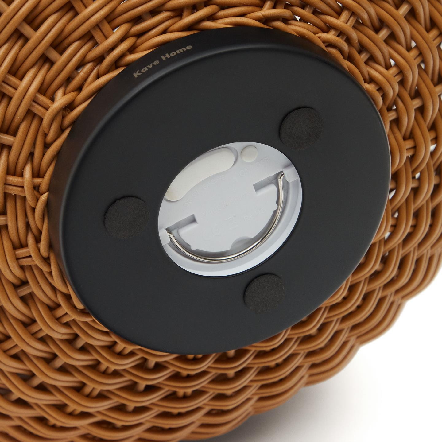 Kave Home Tafellamp 'Saranella' Rotan, 55 cm hoog, kleur Bruin