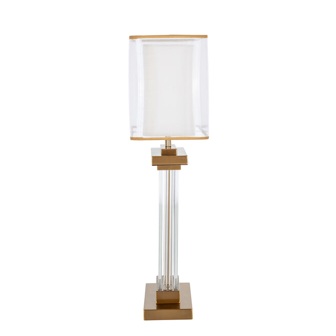 Richmond Tafellamp 'Rosalique' Metaal en glas