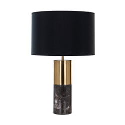 Richmond Tafellamp 'Nyo' Marmer en metaal, kleur Zwart