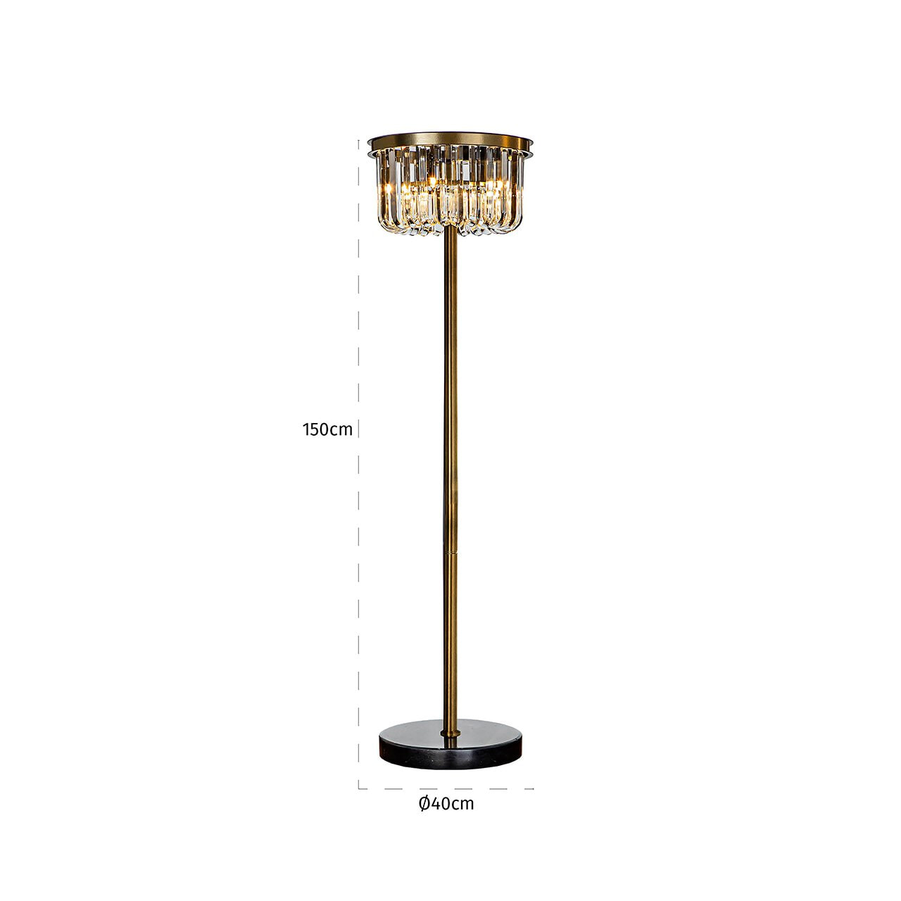 Richmond Vloerlamp 'Dagmar' 150cm, kleur Brons