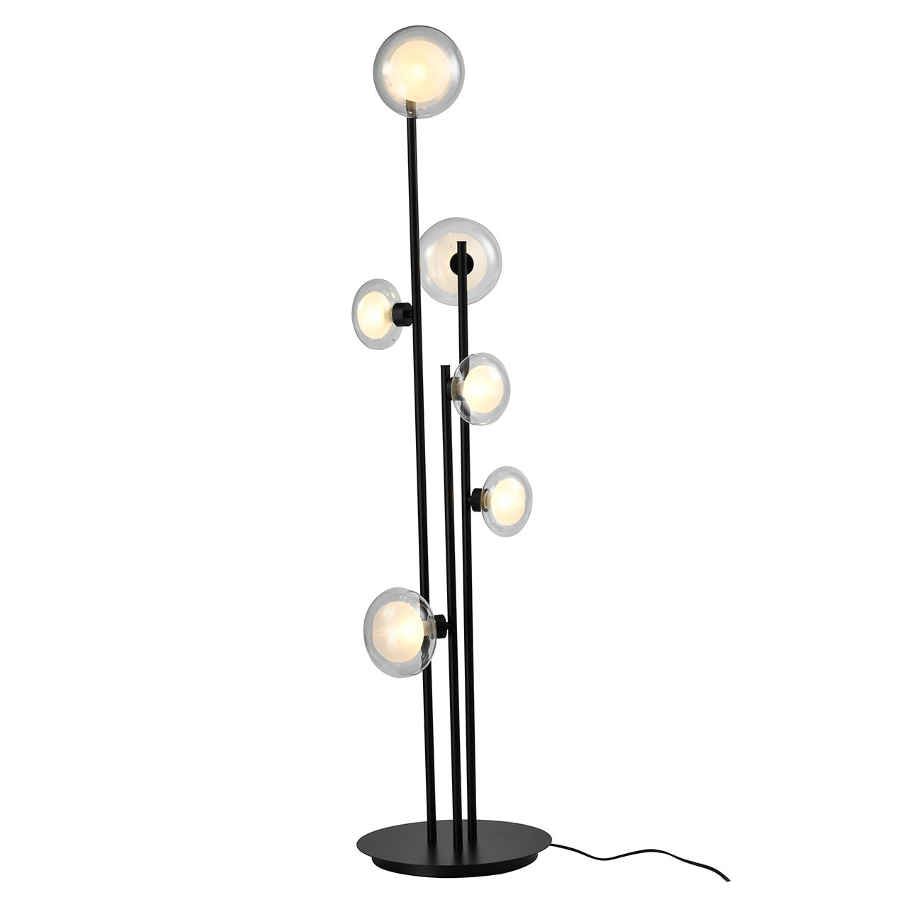 Richmond Vloerlamp Luva 6-lamps - Zwart