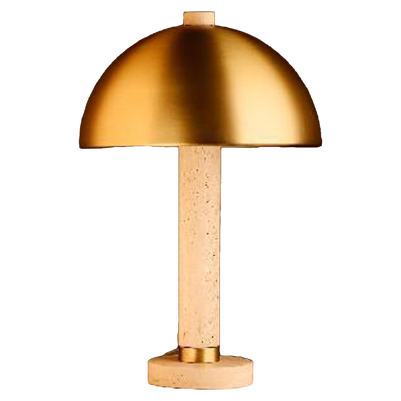 Richmond Tafellamp Jara Travertin, 53cm - Brushed gold