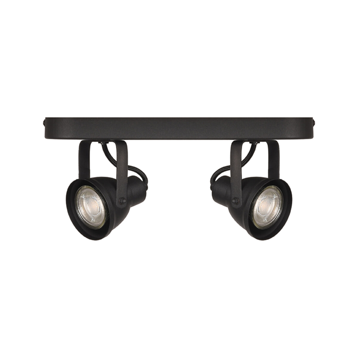 LABEL51 LED Spot 'Max' 2-lichts, kleur Zwart