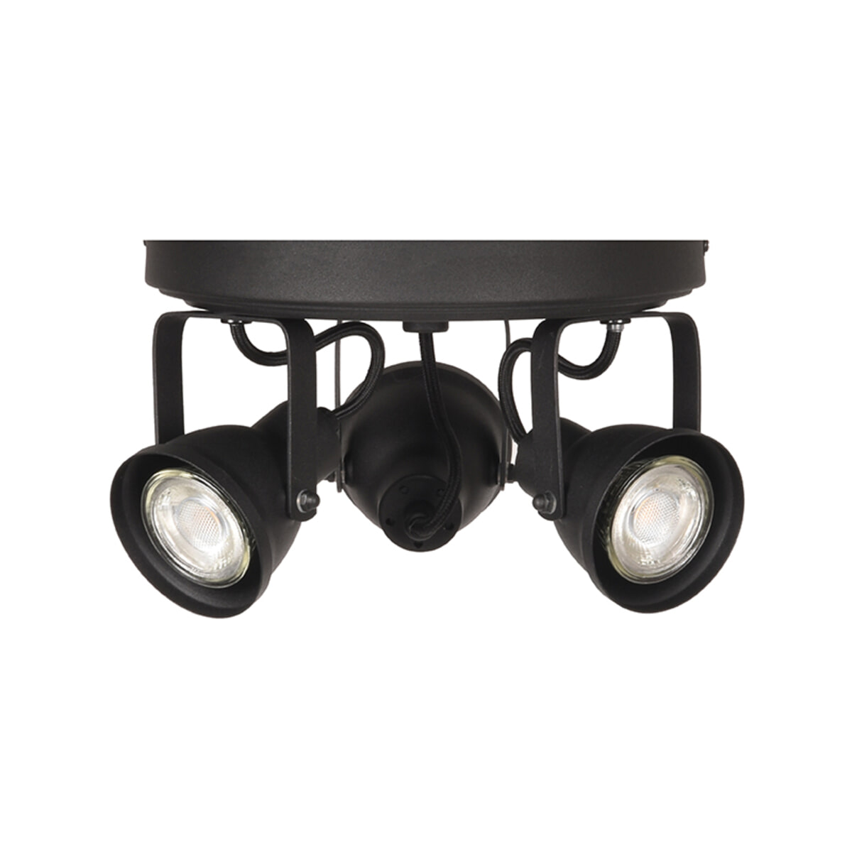 LABEL51 LED Spot 'Max' 3-lichts, kleur Zwart