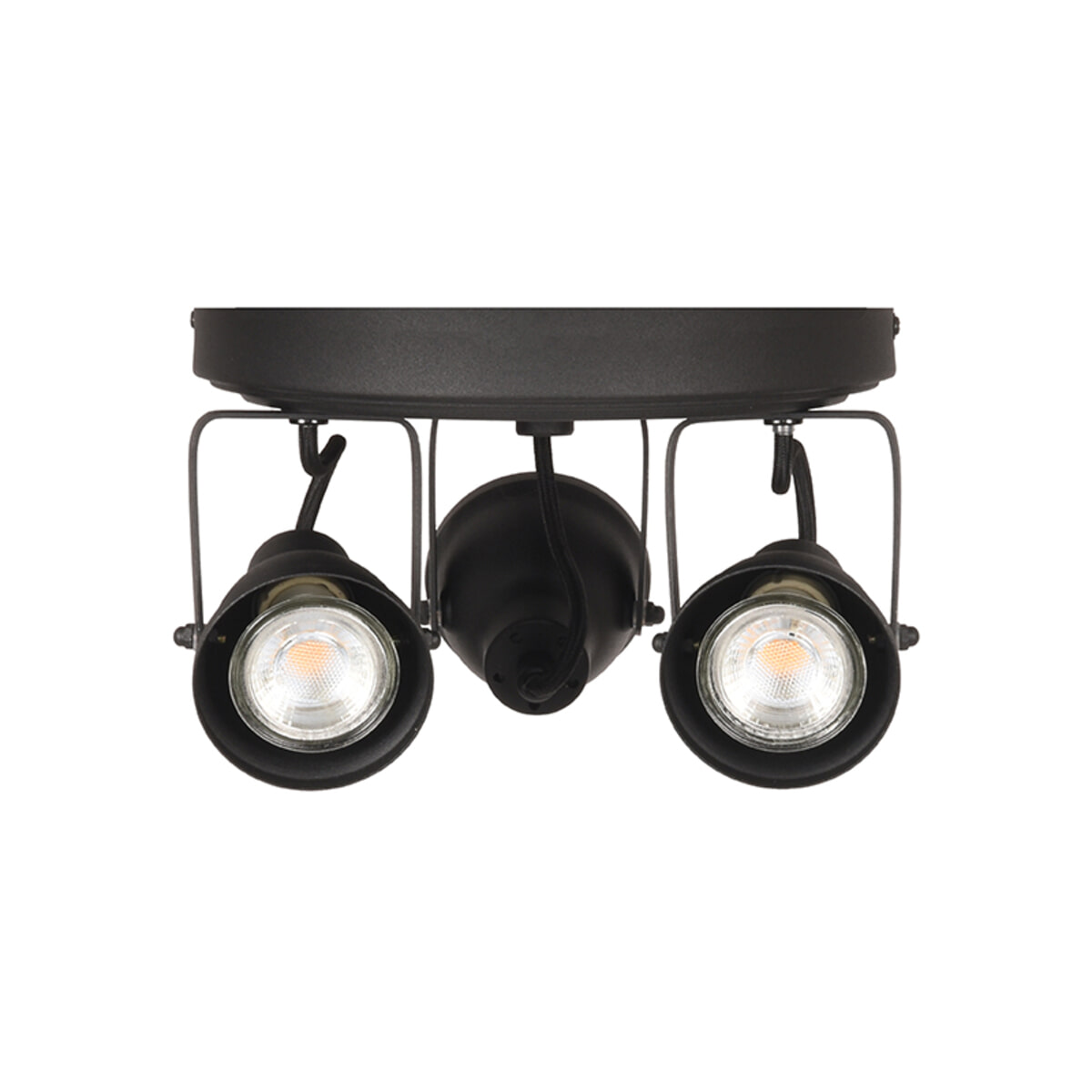 LABEL51 LED Spot 'Max' 3-lichts, kleur Zwart