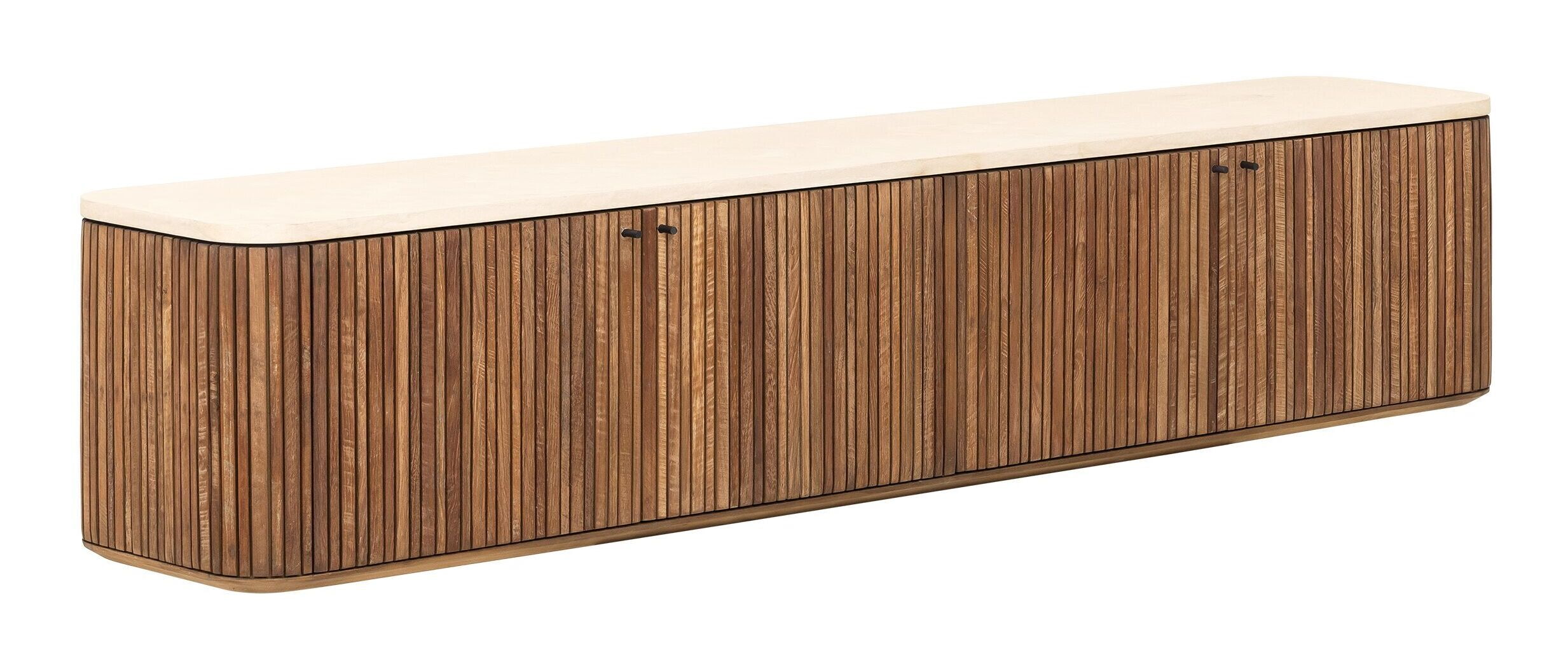 DTP Home Zwevend TV-meubel Lagoon Teakhout & Mortex, 180cm - Bruin