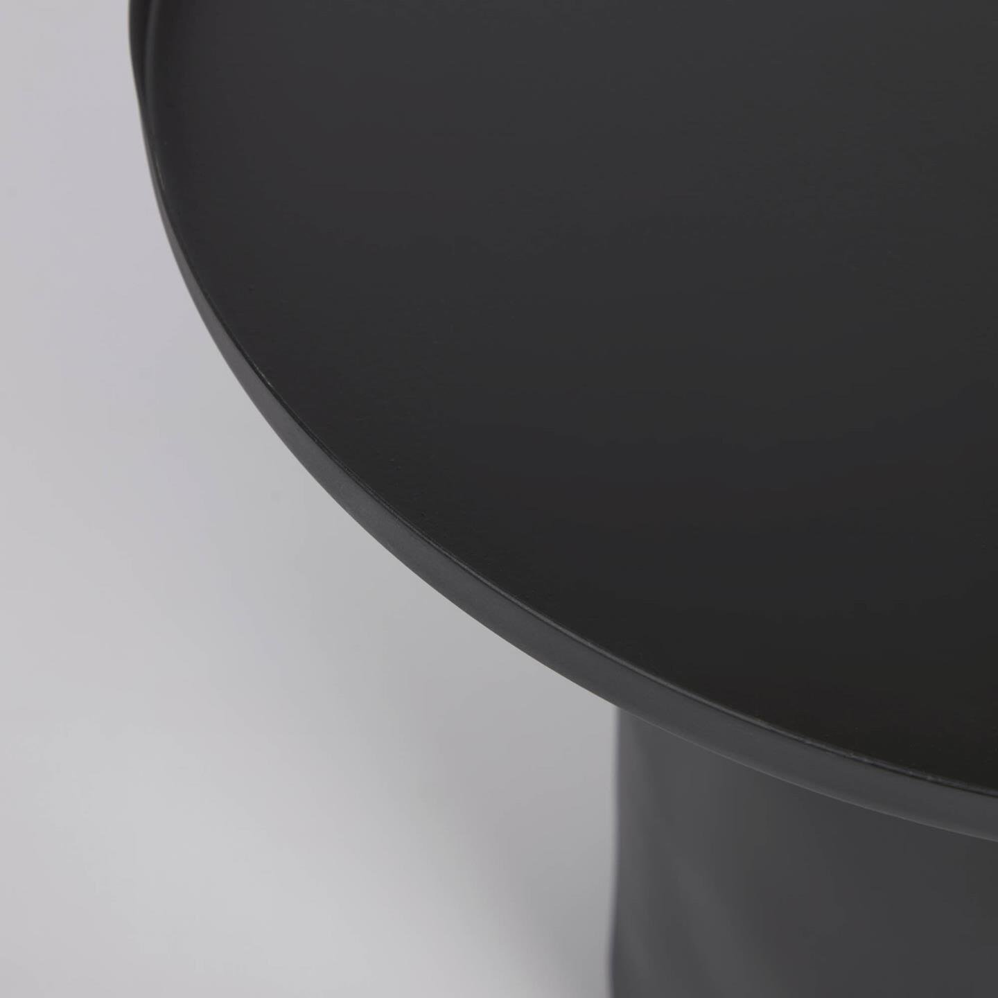 Kave Home Ronde Bijzettafel 'Fleksa' 45cm, kleur Zwart