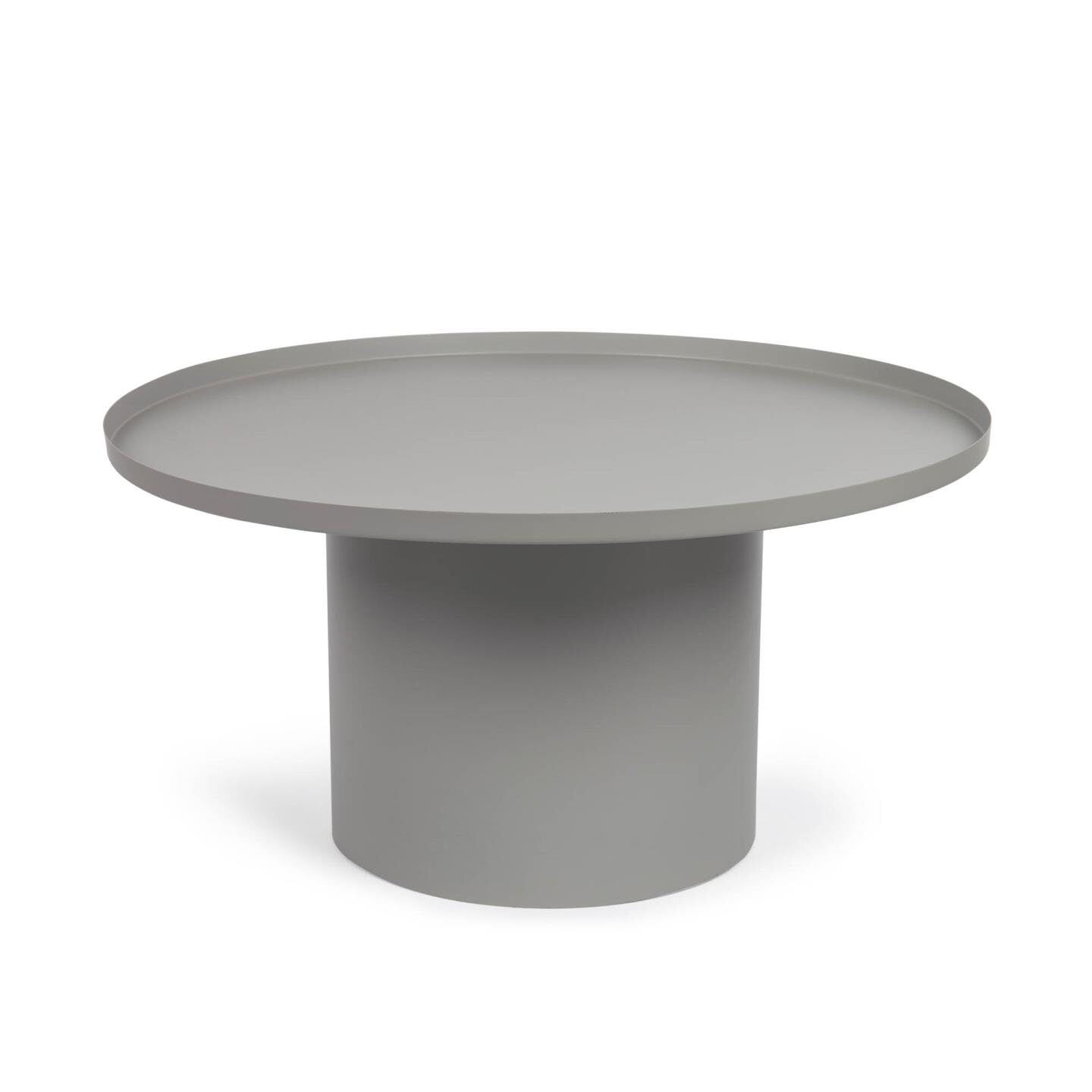 Kave Home Ronde Salontafel 'Fleksa' 72cm, kleur Grijs