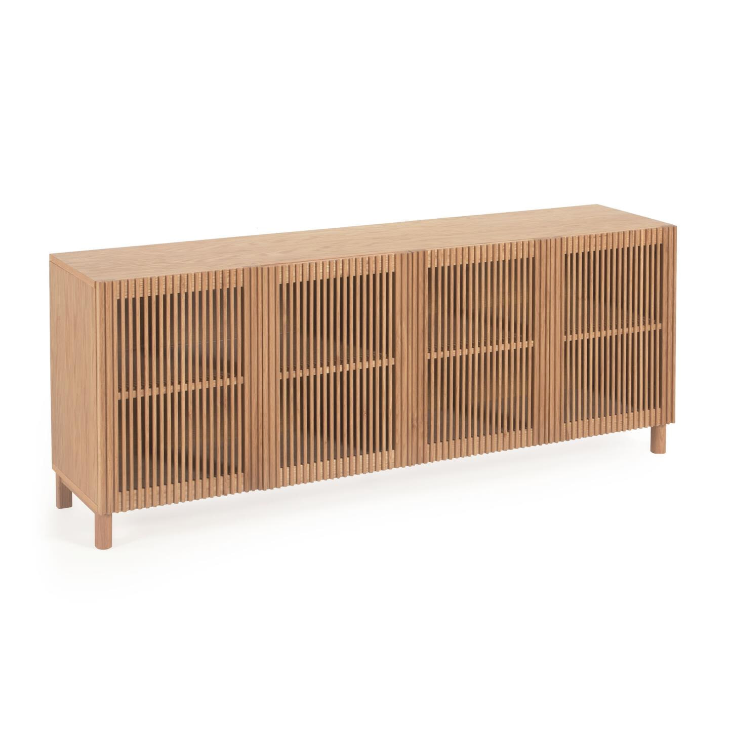 Kave Home Dressoir 'Beyla' Eikenhout, 180cm, kleur Naturel