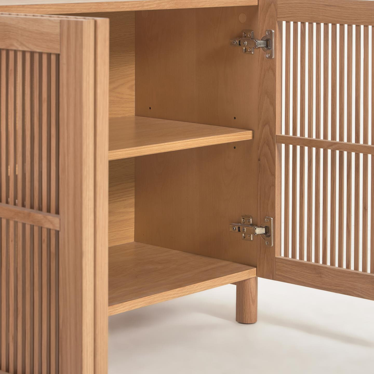 Kave Home Dressoir 'Beyla' Eikenhout, 180cm, kleur Naturel