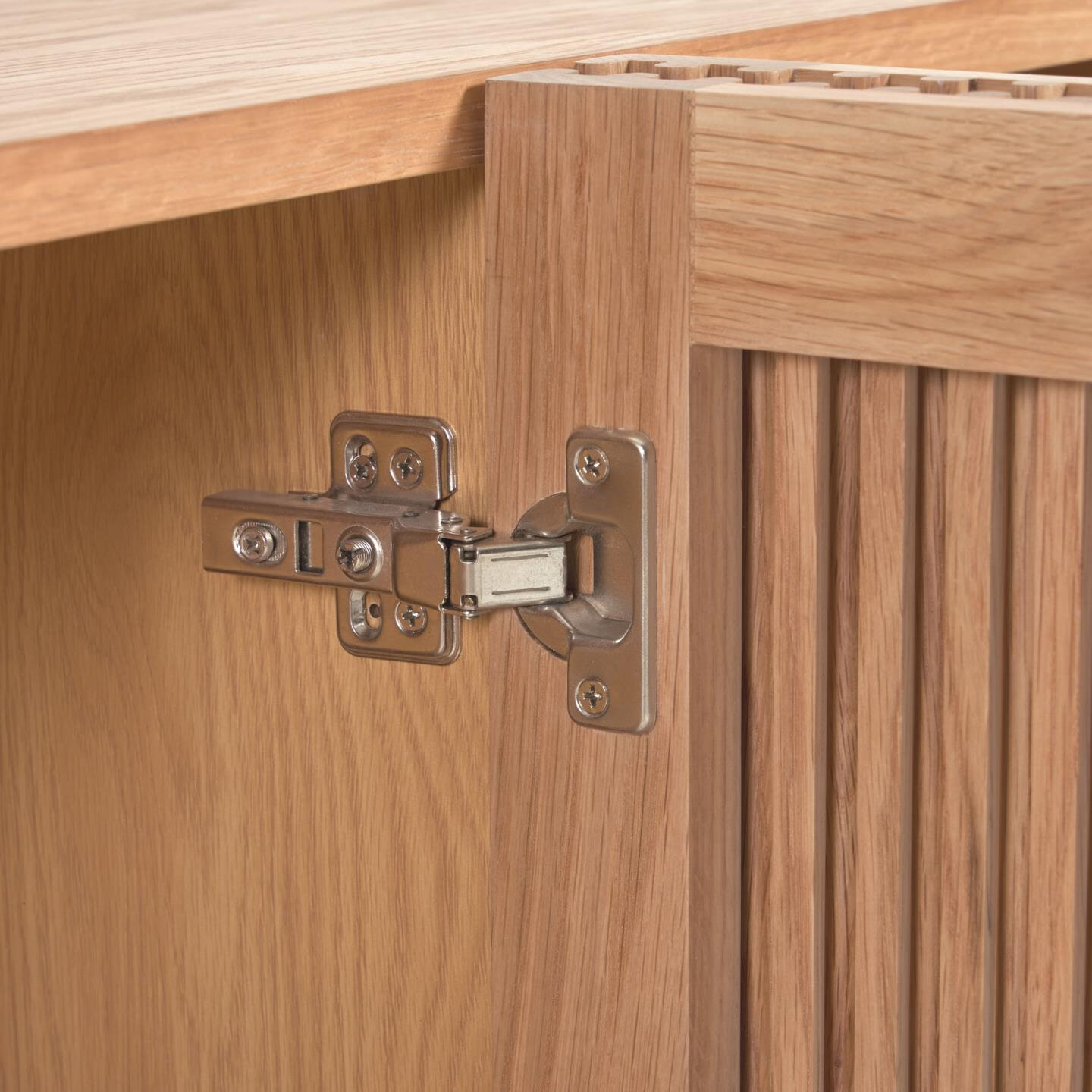 Kave Home Dressoir 'Beyla' Eikenhout, 180cm, kleur Naturel