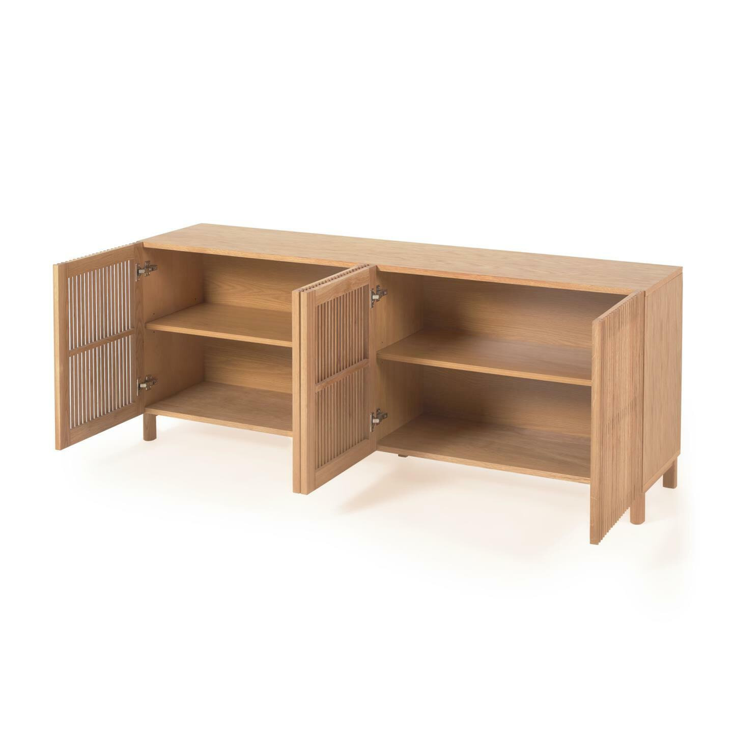 Kave Home Dressoir 'Beyla' Eikenhout, 180cm, kleur Naturel