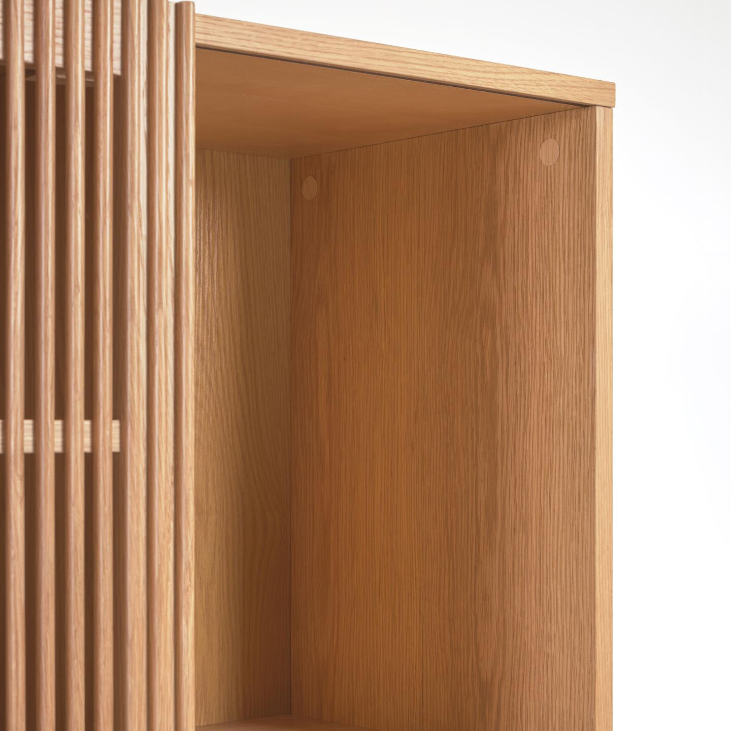 Kave Home Opbergkast 'Beyla' Eikenhout, 170 x 85cm, kleur Naturel