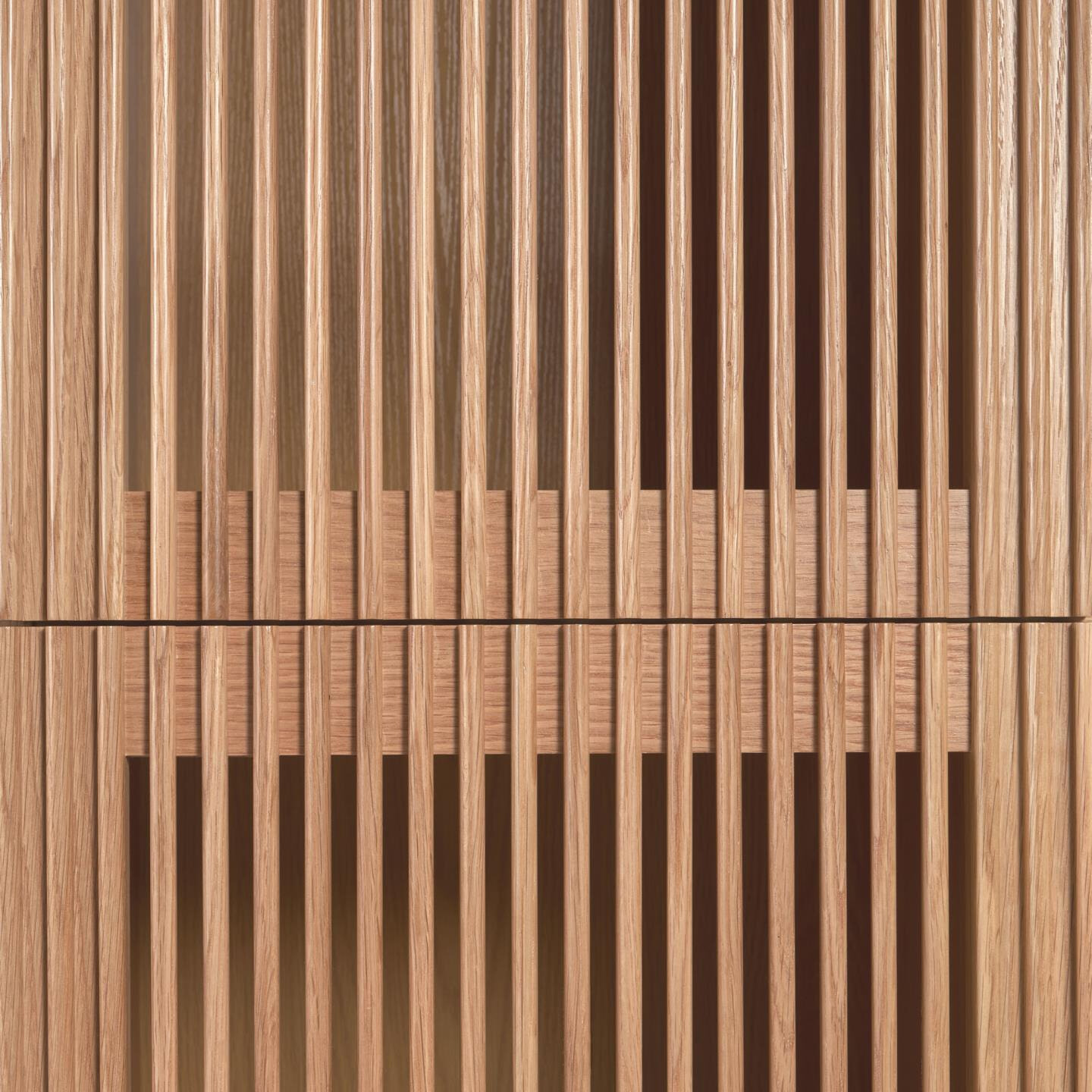 Kave Home Opbergkast 'Beyla' Eikenhout, 170 x 85cm, kleur Naturel