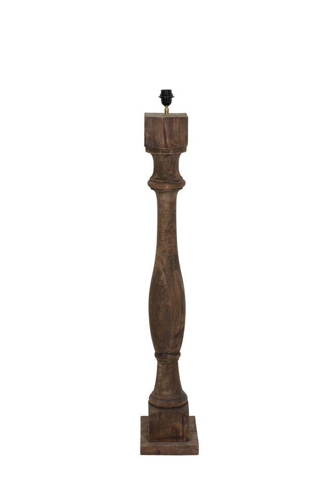 Light & Living Vloerlamp 'Robbia' 23x23x125 cm, hout weather barn
