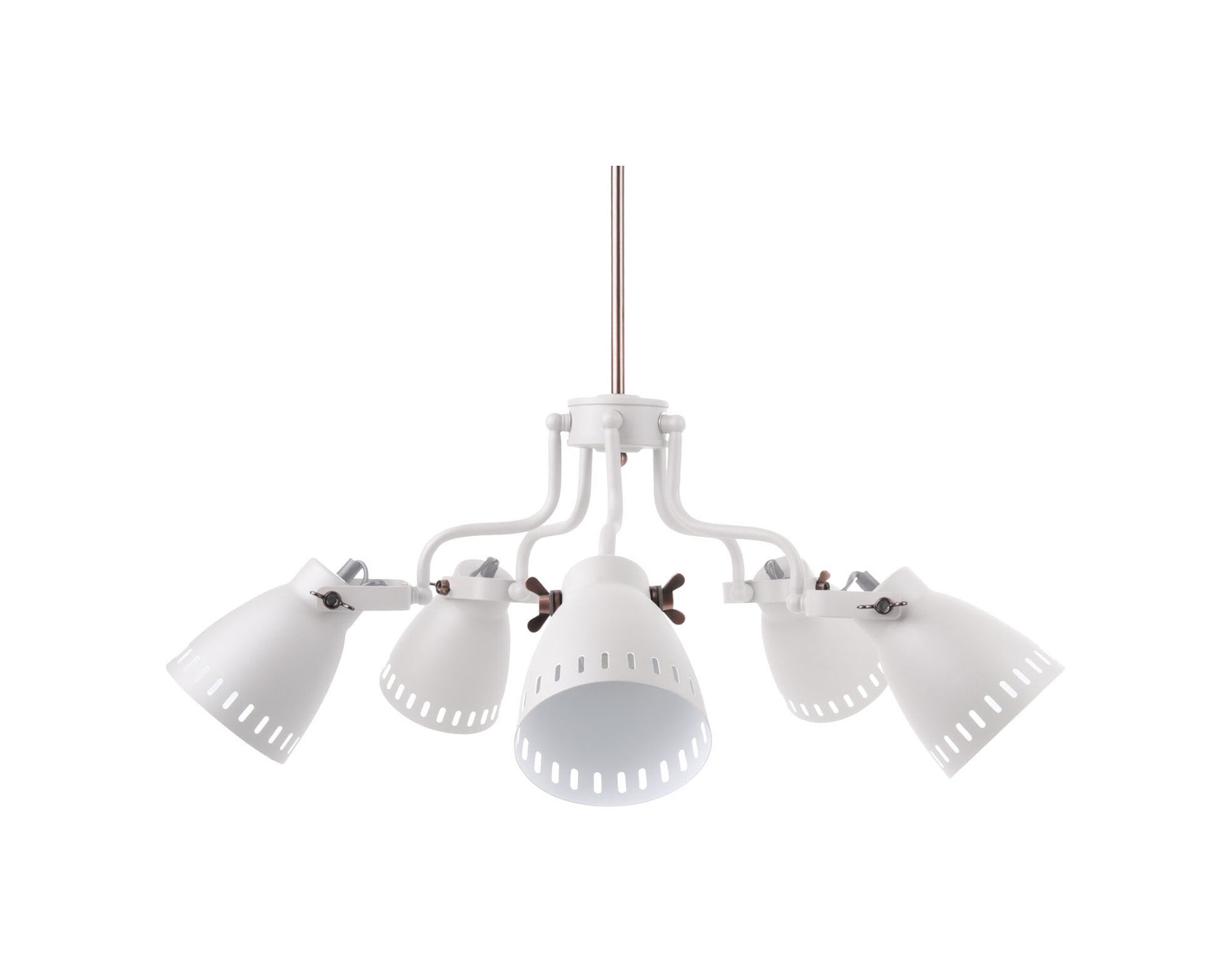 Leitmotiv Hanglamp Mingle 5-lamps - Wit