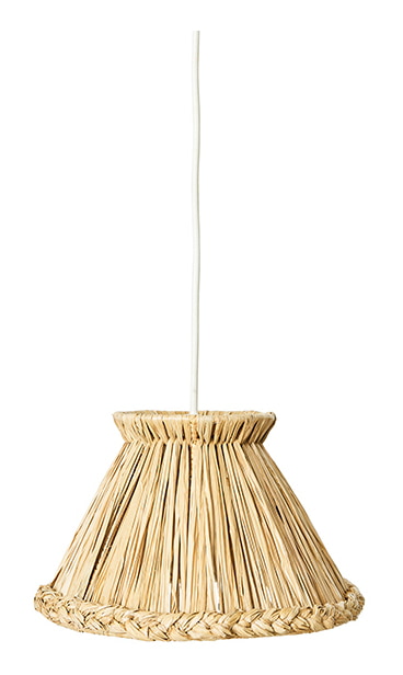 HKliving Hanglamp Raffia Ø26cm - Naturel