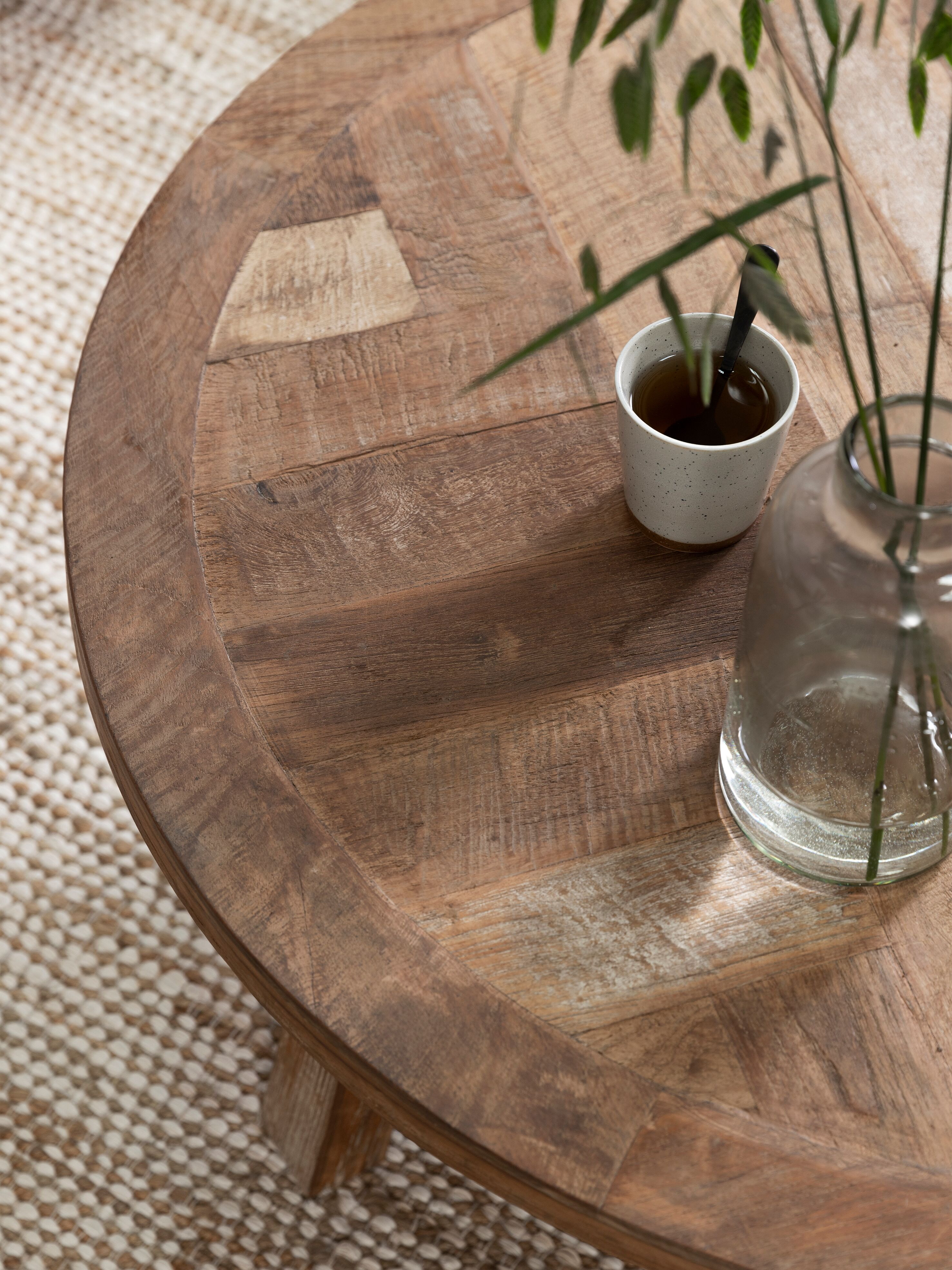 DTP Home Ronde Salontafel 'Monastery' Teakhout, 90cm