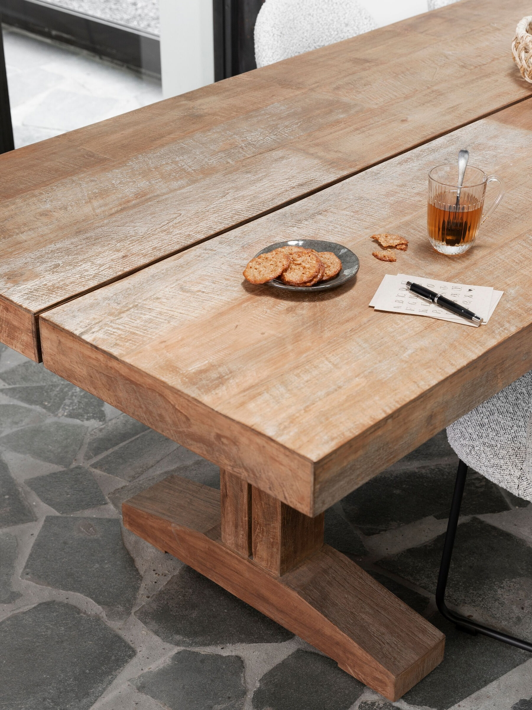 DTP Home Eettafel 'Borgo' Teakhout, 250 x 100cm