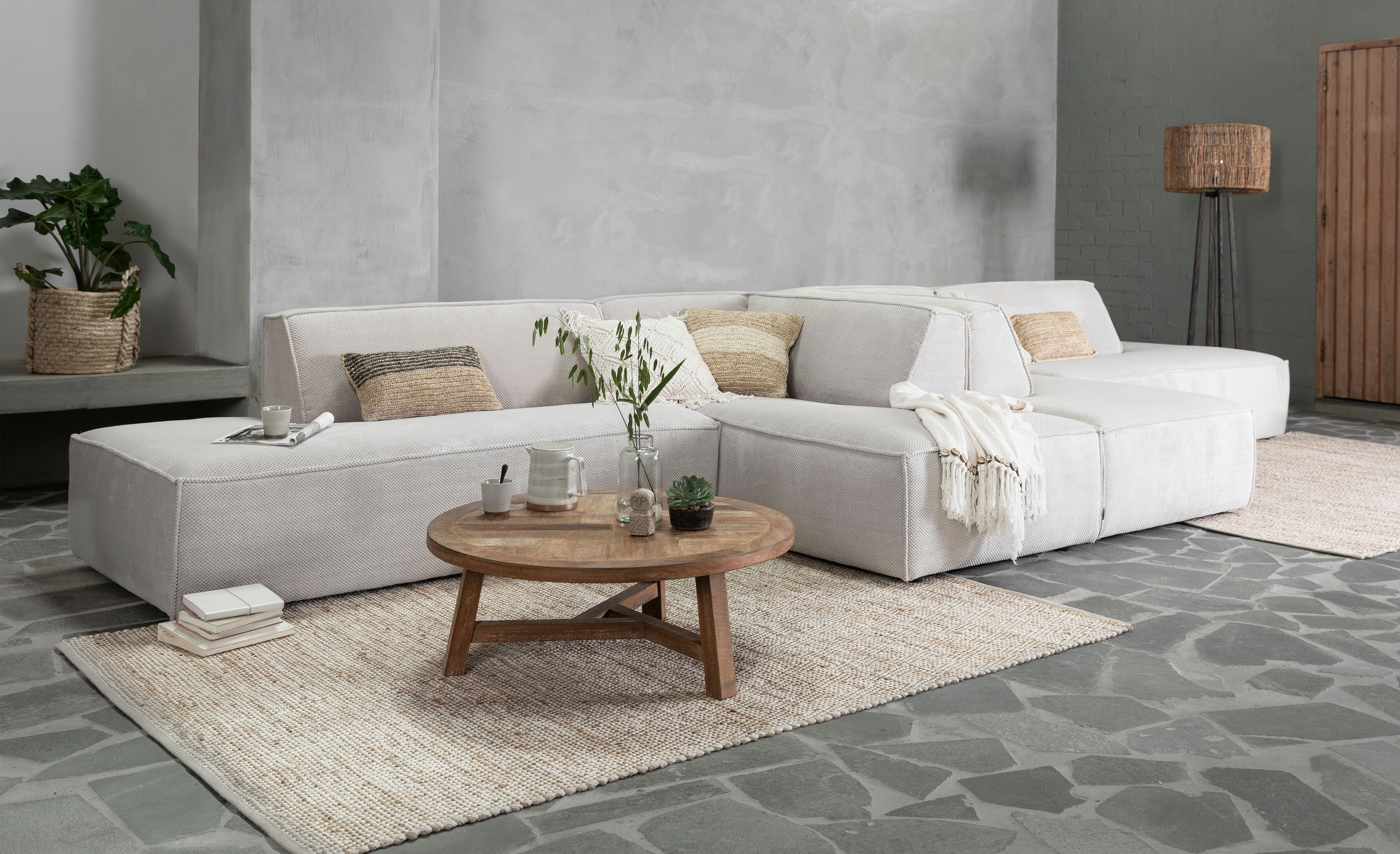 DTP Home Ronde Salontafel 'Monastery' Teakhout, 90cm