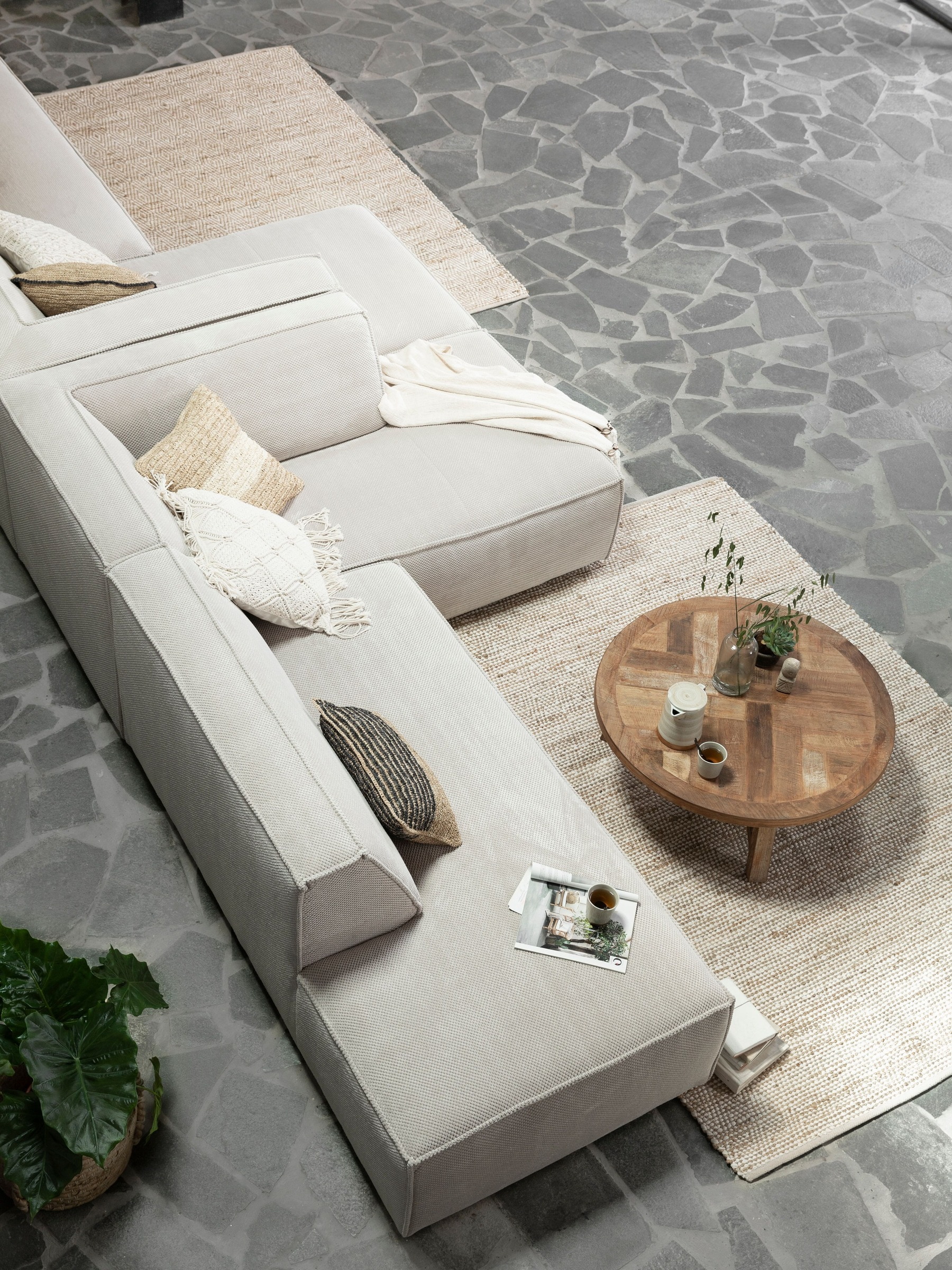DTP Home Ronde Salontafel 'Monastery' Teakhout, 90cm