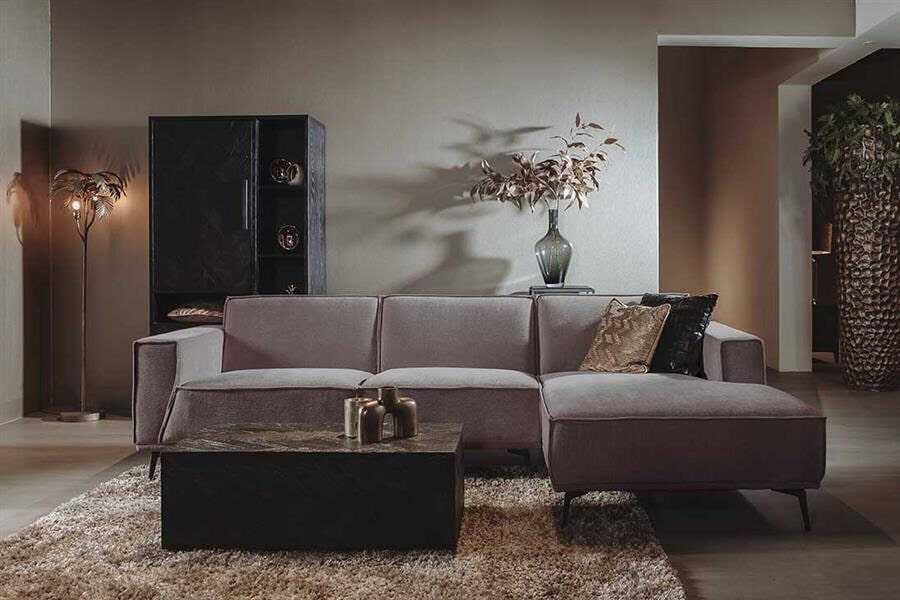 Tower Living 2,5-zits Loungebank 'Leeds' Rechts, kleur Moss Grey