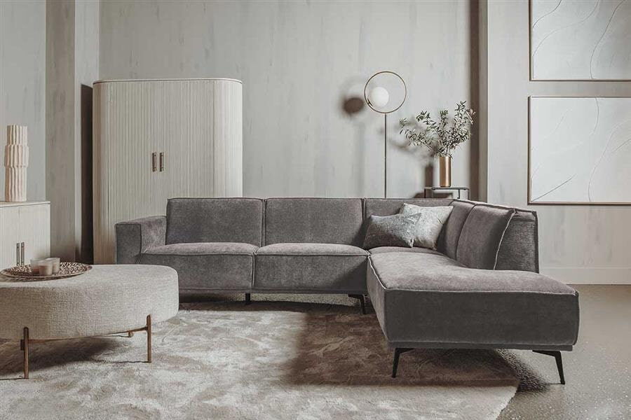 Tower Living 2,5-zits Hoekbank 'Leeds' Rechts, kleur Moss Grey