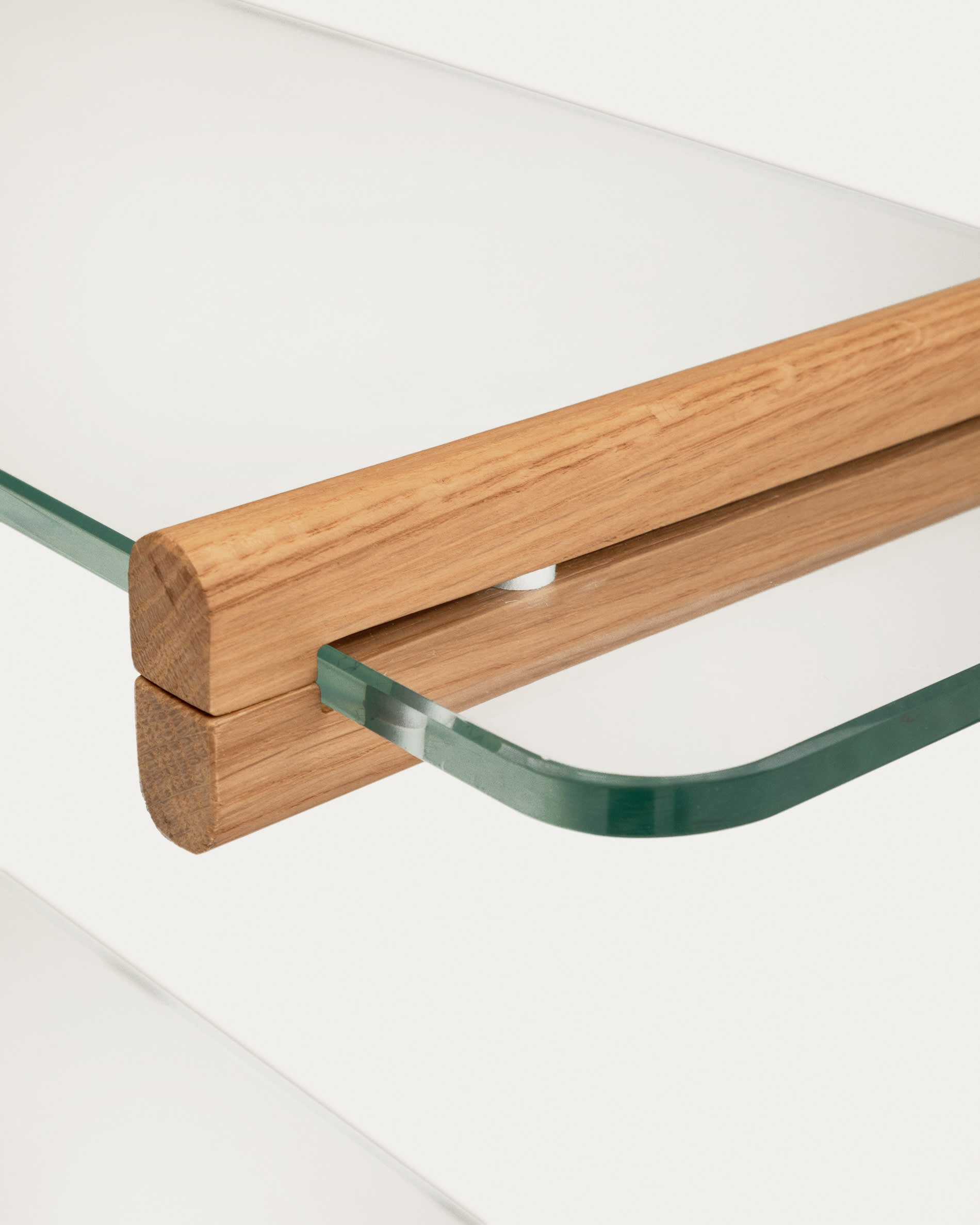 Kave Home Wandrek 'Sitra' Eikenhout en glas, 202 x 90cm