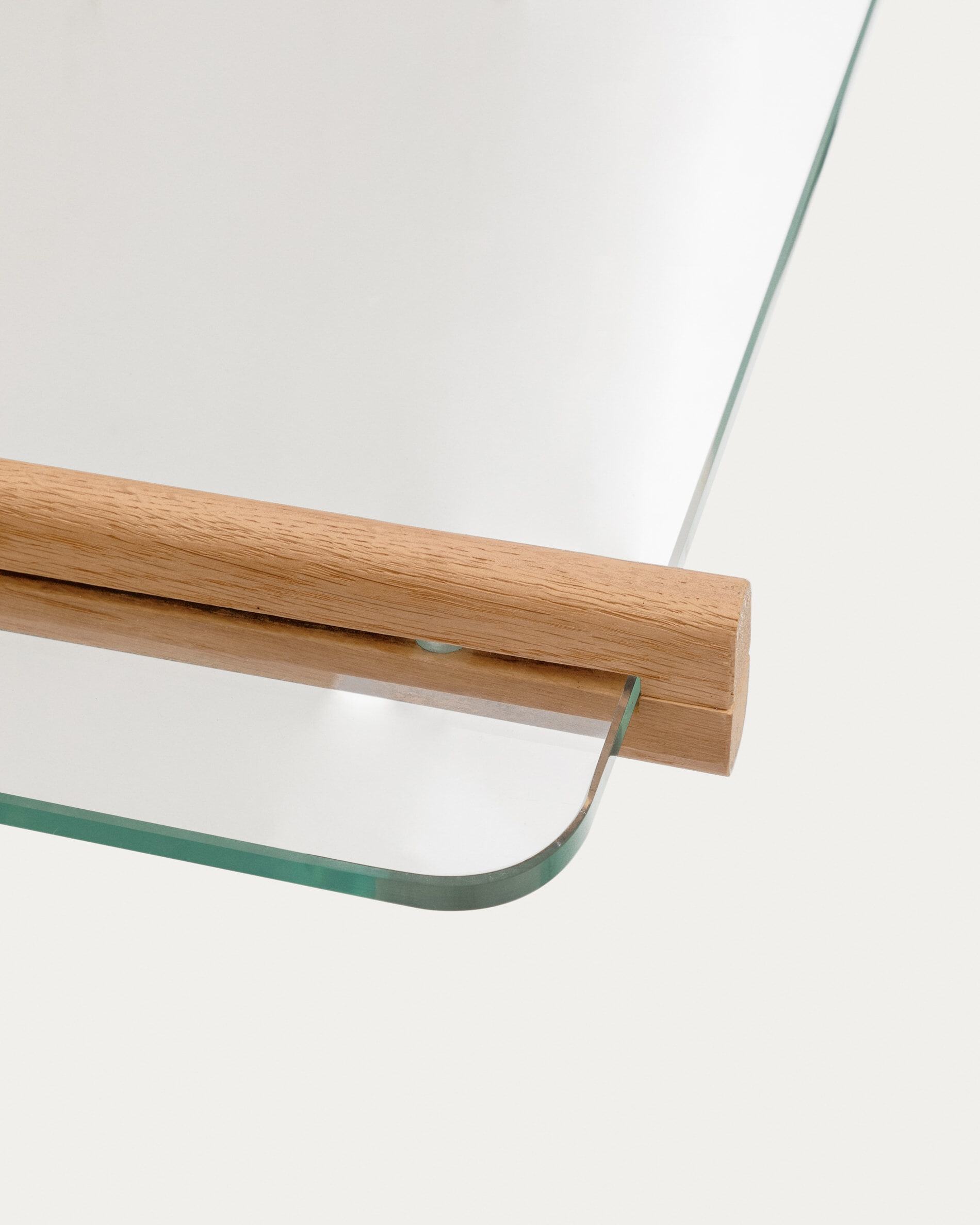 Kave Home Wandrek 'Sitra' Eikenhout en glas, 202 x 90cm