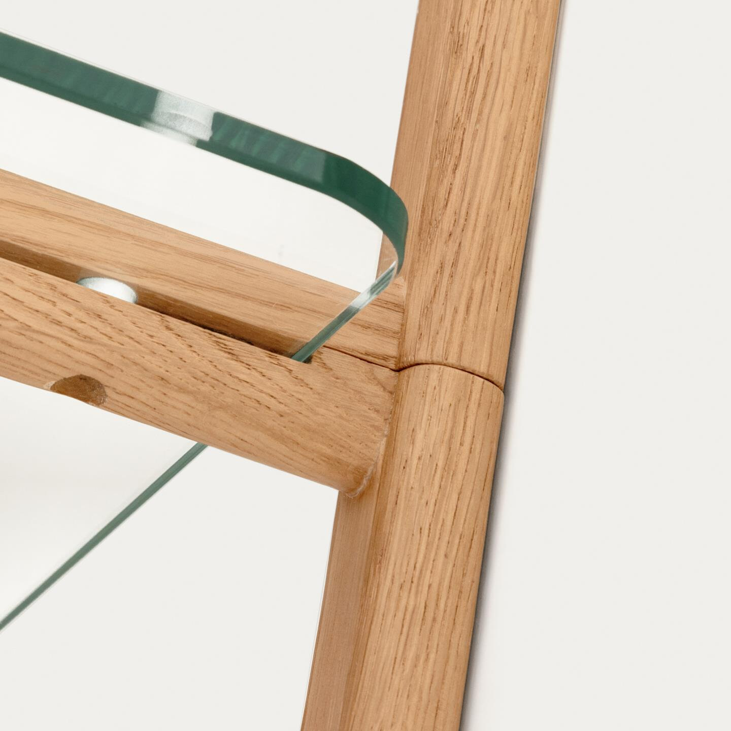 Kave Home Wandrek 'Sitra' Eikenhout en glas, 202 x 110cm