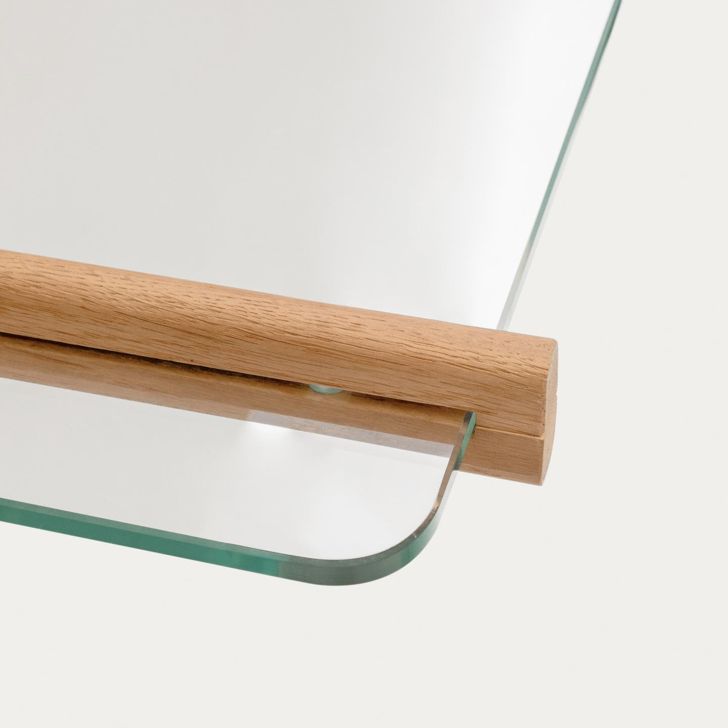 Kave Home Wandrek 'Sitra' Eikenhout en glas, 202 x 110cm