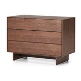 Kave Home Ladekast 'Norlen' Walnootfineer, Met 3 laden