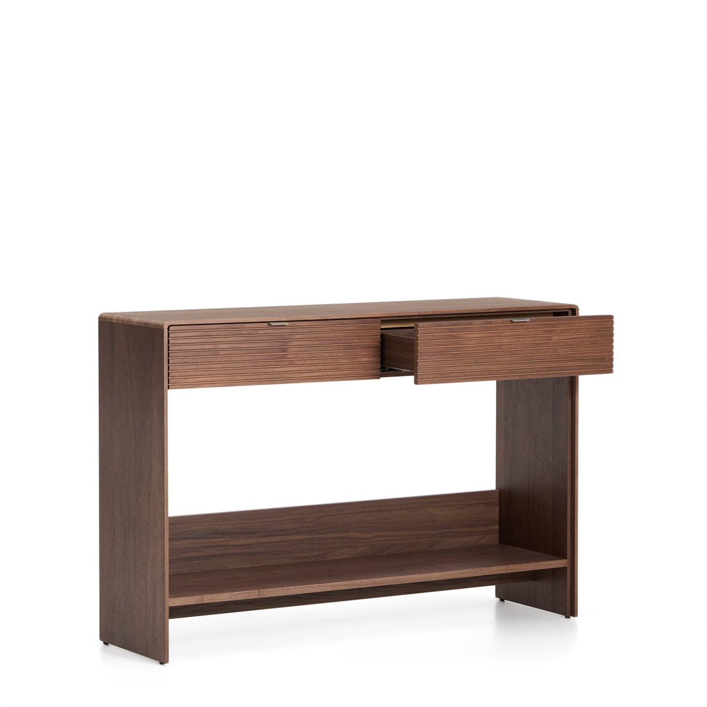 Kave Home Sidetable 'Norlen' Walnootfineer, 120cm