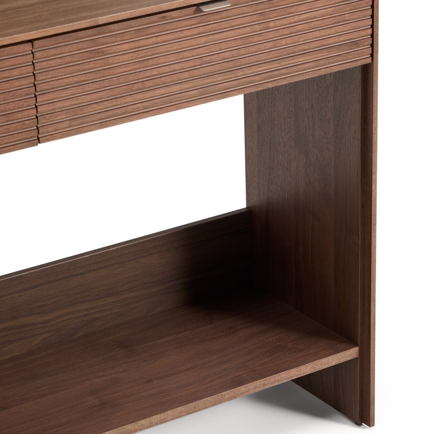 Kave Home Sidetable 'Norlen' Walnootfineer, 120cm