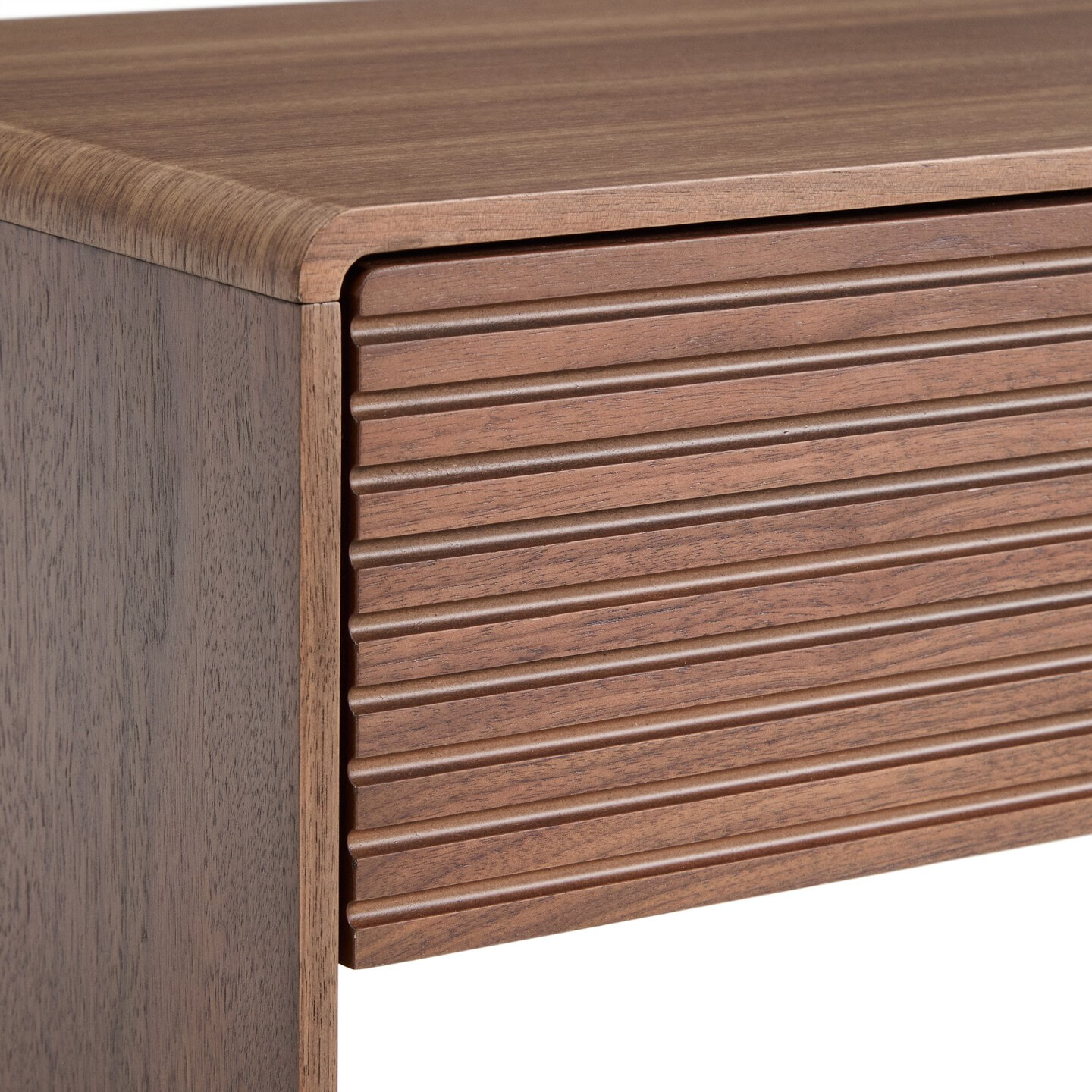 Kave Home Sidetable 'Norlen' Walnootfineer, 120cm