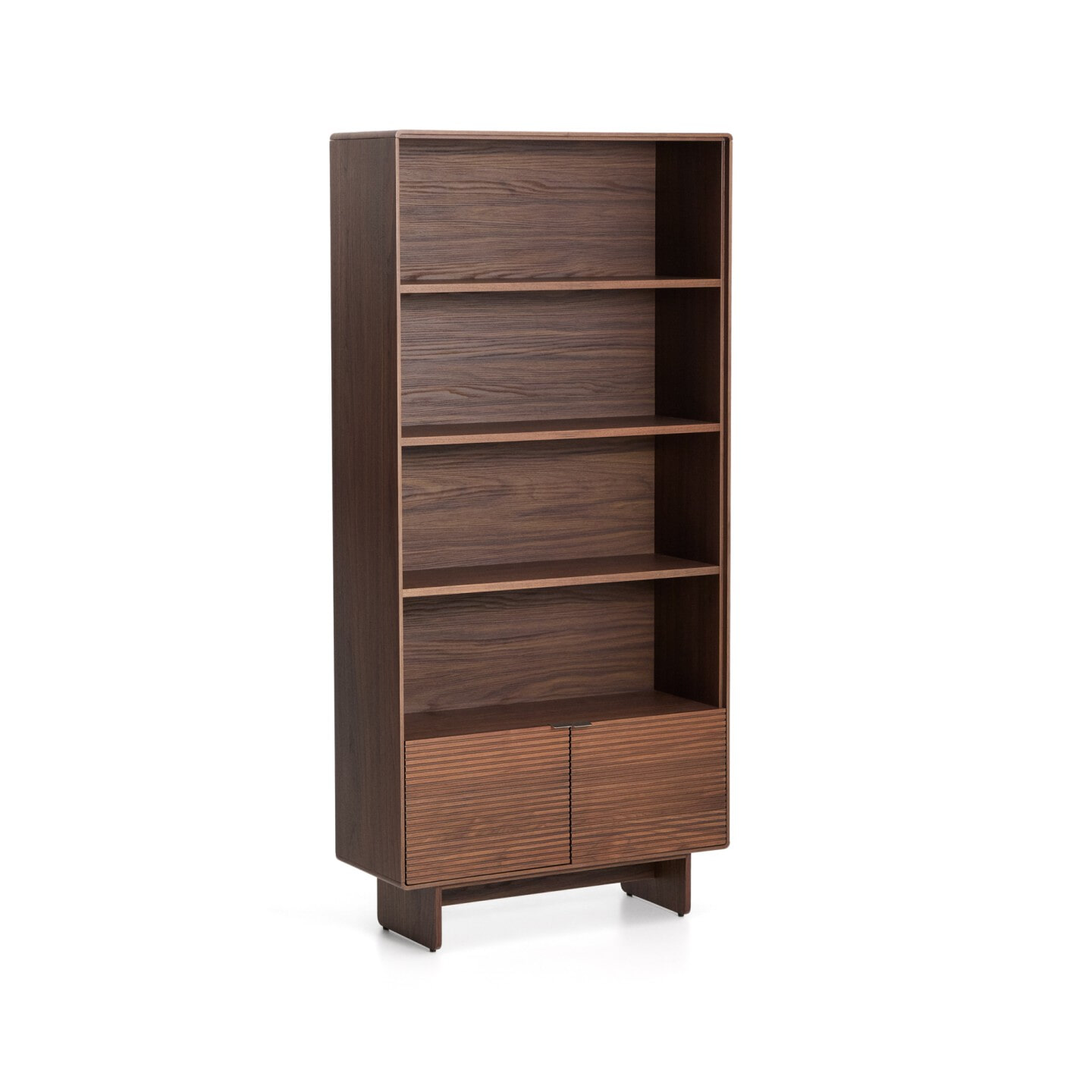 Kave Home Wandkast Norlen Walnootfineer, 190 x 90cm - Bruin