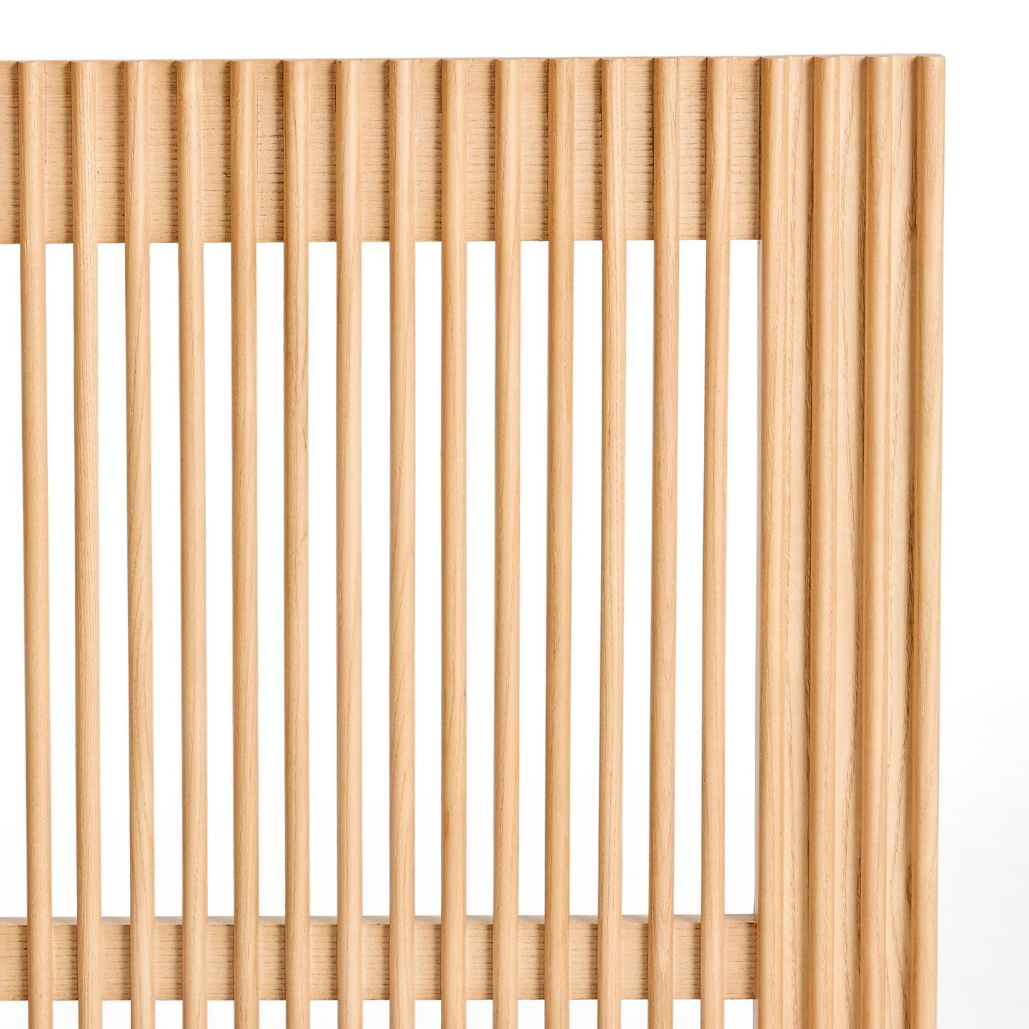 Kave Home Hoofdbord 'Beyla' Eikenhout, 195 x 70cm