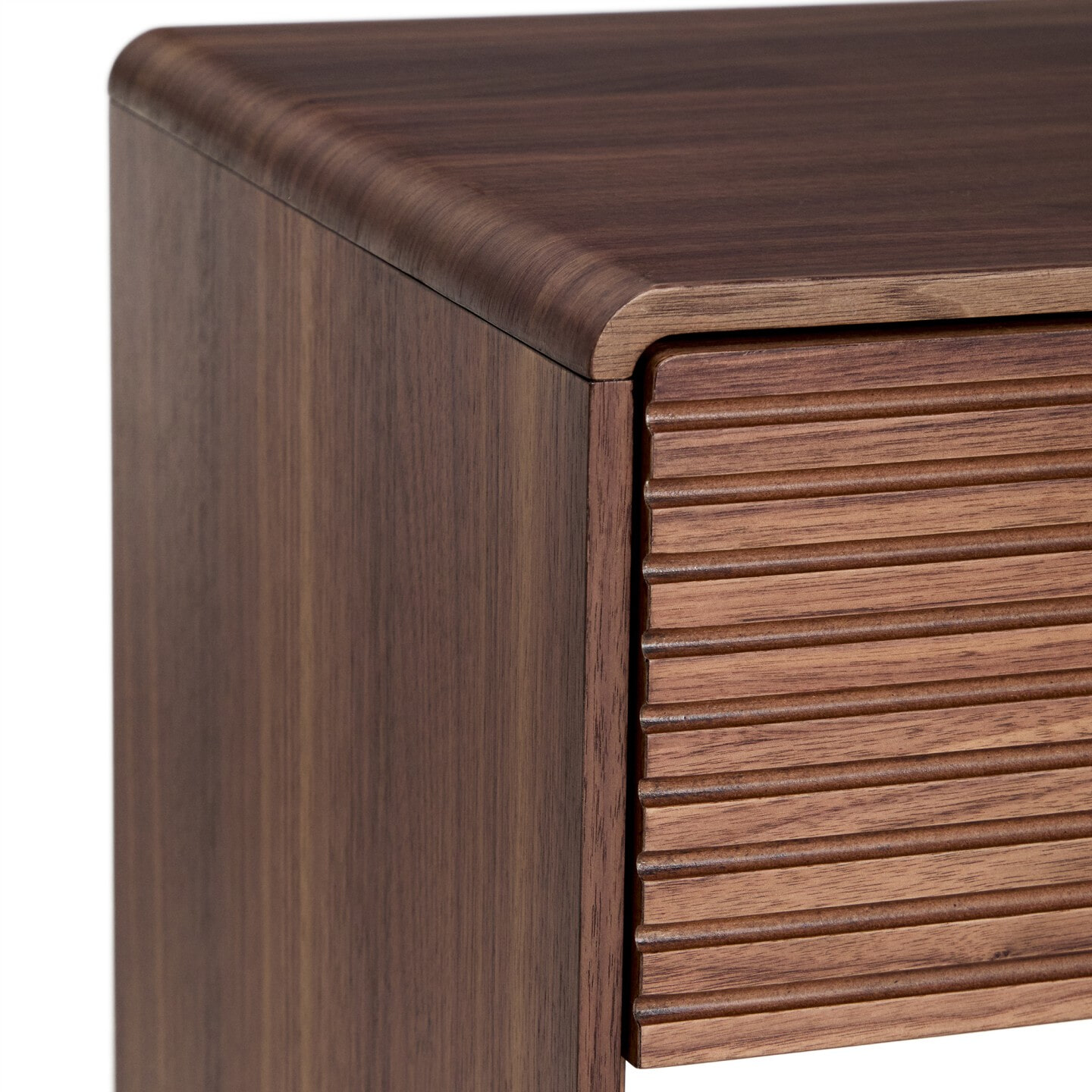 Kave Home Sidetable 'Norlen' Walnootfineer, 60cm